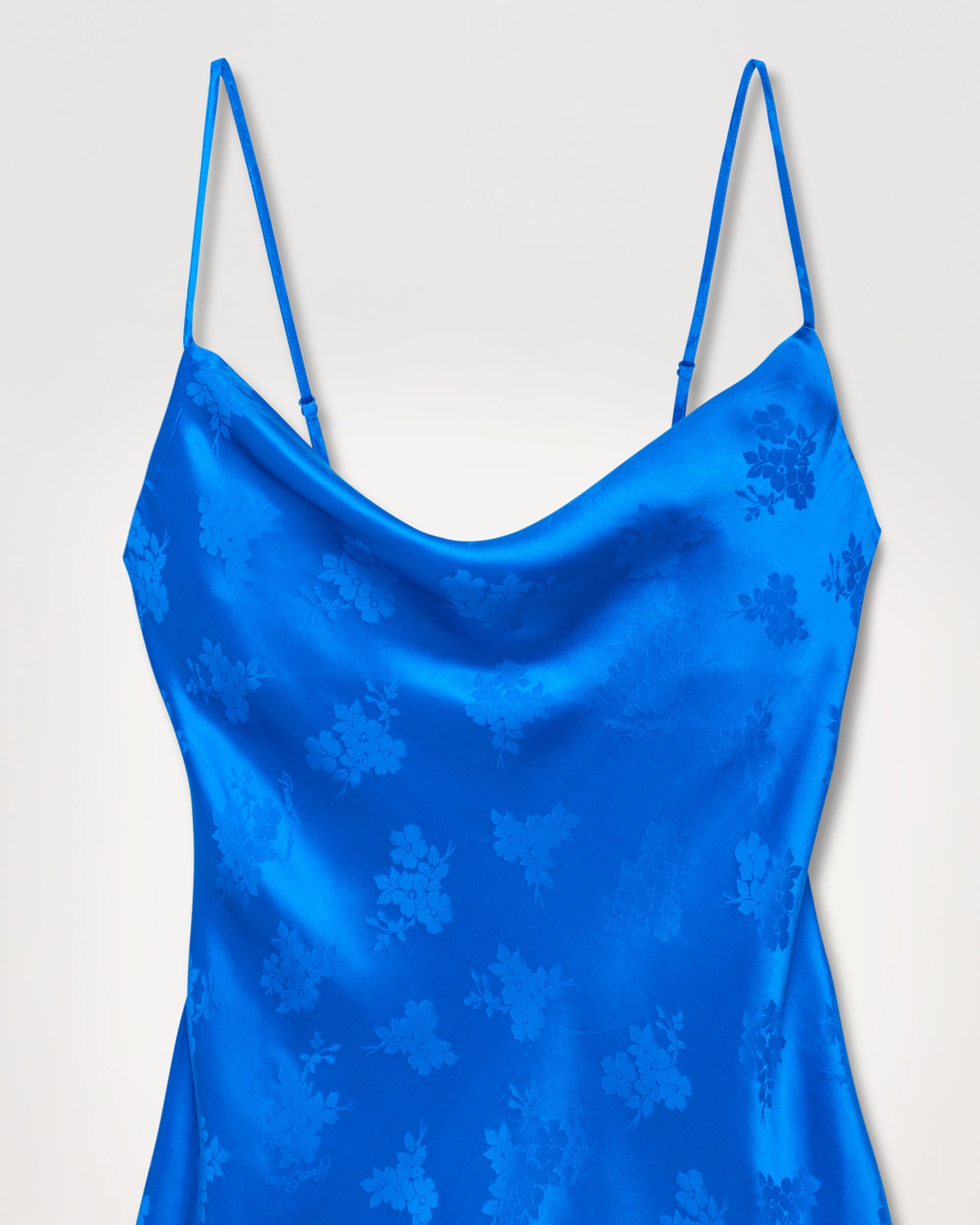 Robe Courte Bretelle Angele ( S23 / FEMME / Jacquard Bleu )