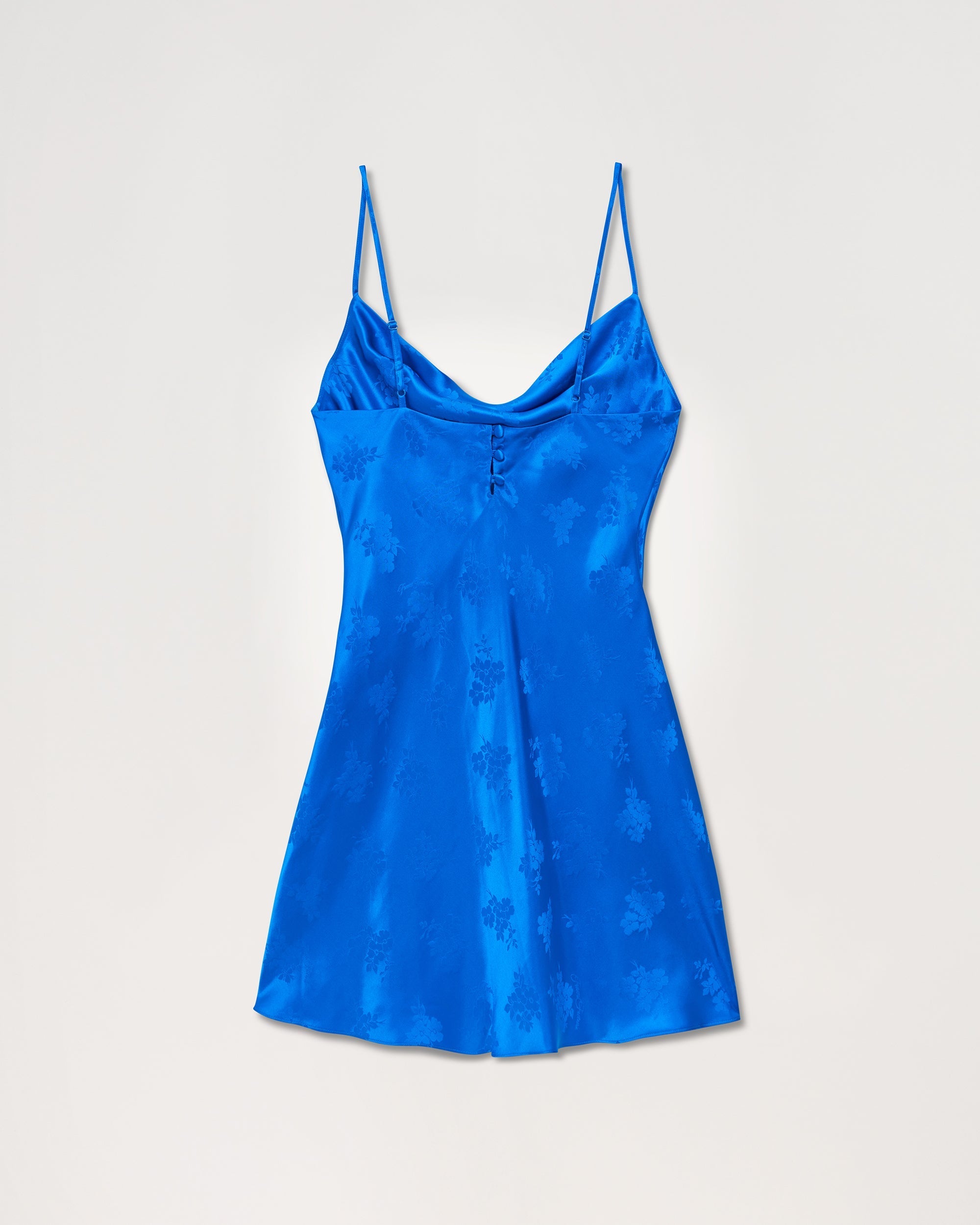 Robe Courte Bretelle Angele ( S23 / FEMME / Jacquard Bleu )