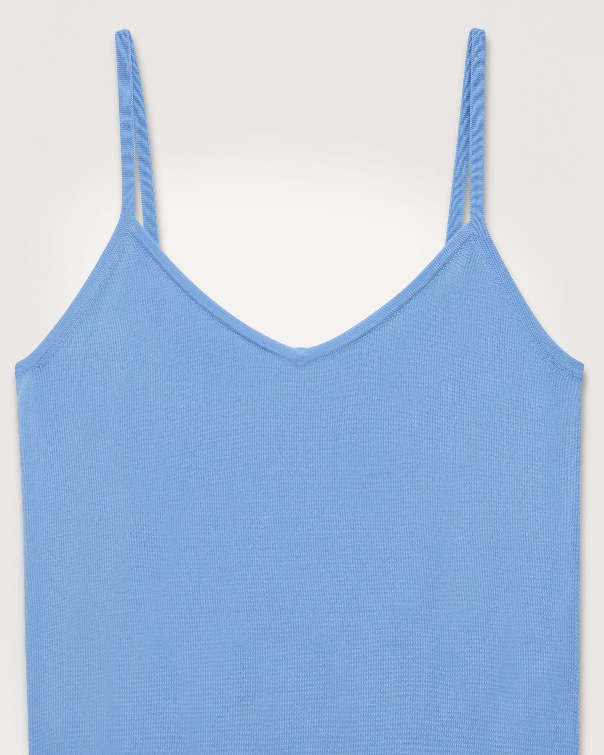 Top Debardeur Col V Uni ( S23 / FEMME / Sunrise Blue )